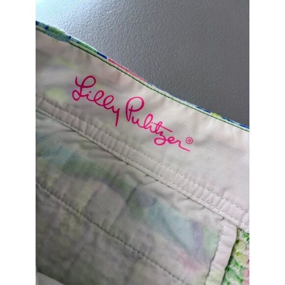 Lilly Pulitzer women's 8 multicolored the callahan shorts chino casual - Picture 6 of 8